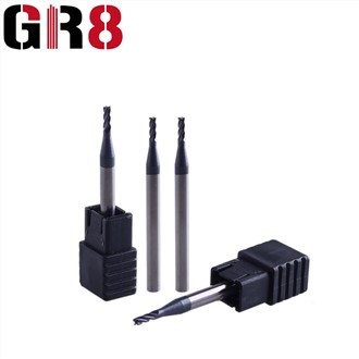 2 Seruling Pemotong Penggilingan Diameter Mikro Datar